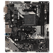 Материнская плата Asrock A320M-HDV R4.0 <Socket-AM4, AMD A320, 2xDDR4, PCI-E+ PCI-E 16x, 4xSATA (Raid 0/1/10) + m.2, HDM
