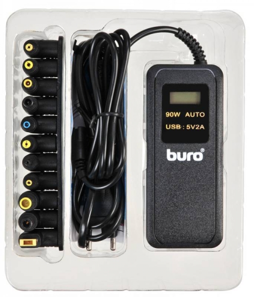 Блок питания Buro BUM-0065A90, черный