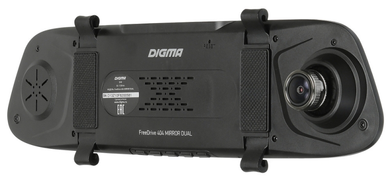 Видеорегистратор Digma FreeDrive 404 Mirror Dual, черный 