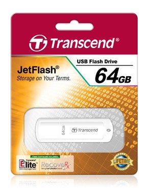 Флешка Transcend 64Gb TS64GJF370 USB2.0 белый