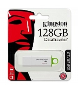 Флеш Диск Kingston 128Gb DataTraveler G4 DTIG4/128GB USB3.0 белый