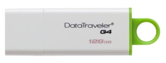 Флеш Диск Kingston 128Gb DataTraveler G4 DTIG4/128GB USB3.0 белый