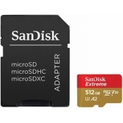 Карта памяти MicroSDXC Sandisk Extreme 512GB  (SDSQXA1-512G-GN6MA)