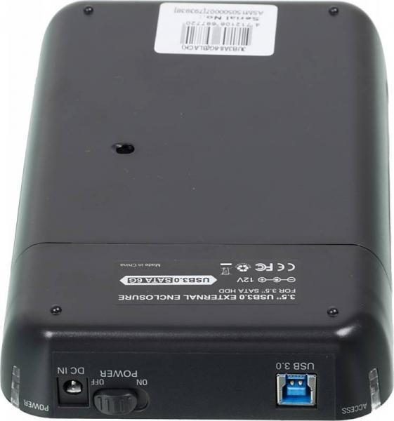 Внешний корпус для HDD AgeStar 3UB3A8-6G, черный