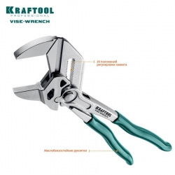 Клещи переставные-гаечный ключ KRAFTOOL Vise-Wrench 250 мм (22065)