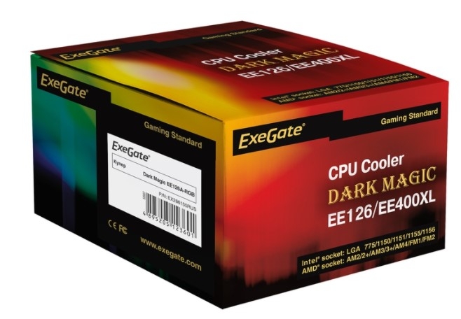 Кулер для процессора ExeGate Dark Magic EE126A-RGB (EX286155RUS)