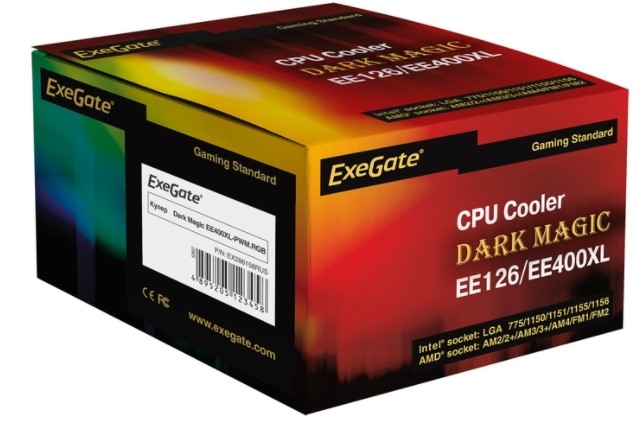 Кулер для процессора ExeGate Dark Magic EE400XL-PWM.RGB (EX286158RUS)